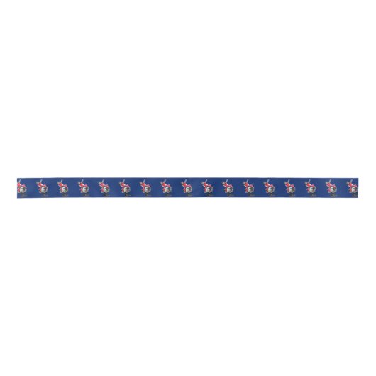 Westerne Rodeo Mutton Busting Cowboy Kind 1 1/2" Lint (Voorkant)