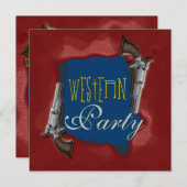 Westerne rodeo paard ranch kaart (Voorkant / Achterkant)