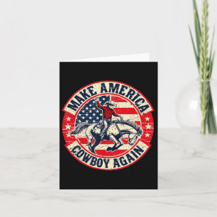 Westerne Rodeo USA-vlag maakt Amerika een Koe Kaart