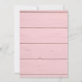 Westerne Rodeo wilde roze meisje verjaardag Kaart (Achterkant)