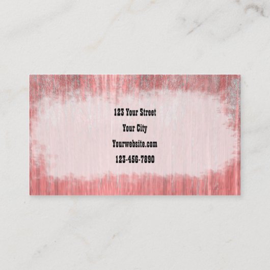 Westerne Roze Buil Zonnebloemen op hout Visitekaartje (Achterkant)