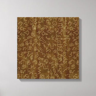 Westerne rundermerken canvas afdruk