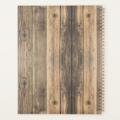 Westerne Rustic Lucky Hoefijzer Riding Lessen Planner (Achterkant)