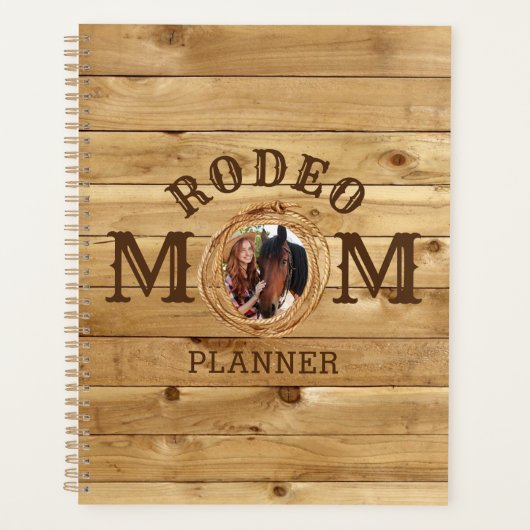 Westerne Rustic Rodeo Mam Foto Planner (Voorkant)