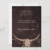 Westerne Rustic Wedding  sparen de Datum Save The Date (Achterkant)