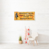 Westerne rustieke cowboy spandoek (Insitu)