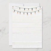 Westerne rustieke hoedown cowboy verjaardagsfeestj kaart (Achterkant)