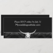 Westerne rustieke land zwart en witte stier schede (Voorkant / Achterkant)