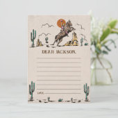 Westerne rustieke Time Capsule Note Bericht Kaart (Staand voorkant)