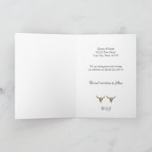Westerne Rustige bruiloft Bull Skull Save the Date Aankondiging (Binnen)
