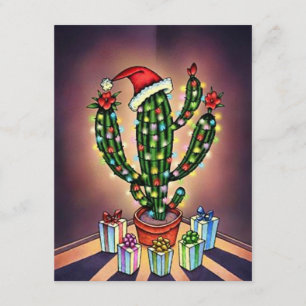 WESTERNE SAGUARO CHRISTMAS TREE ARTIJ INVITATIE KAART