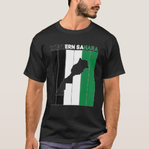 Westerne Sahara landgrenzen T-shirt