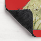 Westerne Sahara Map Mousepad Muismat (Hoek)