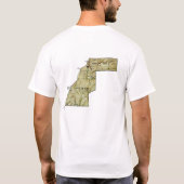 Westerne Sahara-vlag en Kaart T-Shirt (Achterkant)