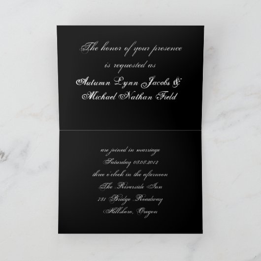 Westerne salon bruiloft met scrollers uit het bijt (Binnen)