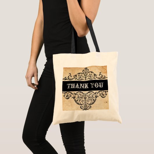 Westerne salon bruiloft met scrollers uit het bijt tote bag (Voorkant (product))