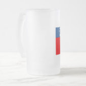 Westerne Samoa-vlag Matglas Bierpul (Voorkant links)