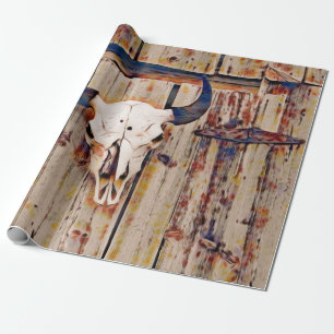 Westerne  schil Bruine Roestboog Cadeaupapier