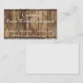 Westerne Sjabloon van Barn Wood Visitekaartje (Voorkant / Achterkant)