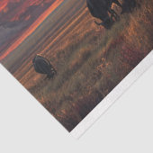 Westerne Sky Cowboy Trail Ride Decoupage Tissuepapier (Detail)