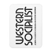 Westerne Socialistische witte magneet (Verticaal)