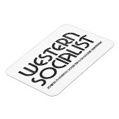 Westerne Socialistische witte magneet (Linkerzijde)