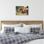 Westerne sorrel canvas afdruk (Insitu (Slaapkamer))