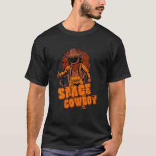 Westerne Space Cowboy Cowgirl Rodeo Horse Girl T-shirt