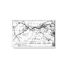 Westerne spoorweg 1920 - kaart