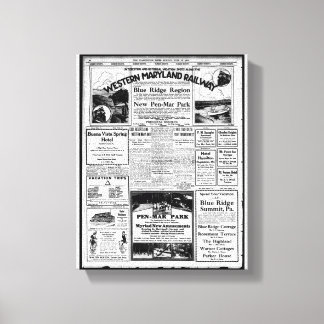 Westerne spoorwegtoerismedienst Maryland Canvas Afdruk