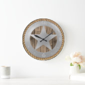 WESTERNE STAR BADGE CLOCK GROTE KLOK (Huis)
