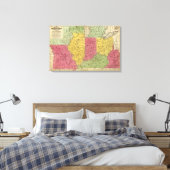 Westerne Staten, VS Canvas Afdruk (Insitu (Slaapkamer))