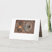 Westerne steenkoololielamp en wielaansporing (Achterkant)