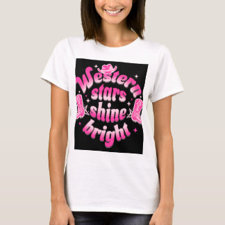 Westerne sterren schitteren t-shirt