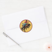 Westerne Sticker Rodeo Bronc Rider (Envelop)