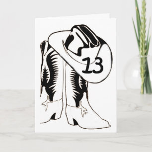 westerne STIJL "13e" BIRTHDAY LAND Kaart