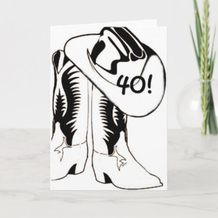 westerne STIJL "40e" BIRTHDAY LAND Kaart