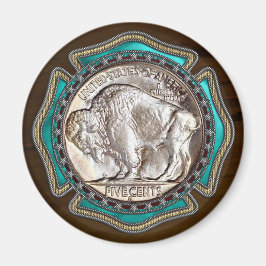 Westerne stijl Buffalo Nickle Magneet