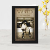 Westerne Stijl omgekeerde cowboykaart "The Bull Gi Kaart (Gele Bloem)