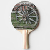 Westerne stijl Rustige Wagon Wheel Ping Pong Paddl Tafeltennisbatje (Voorkant)