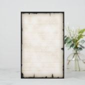 Westerne stijlpagina briefpapier (Staand voorkant)