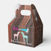 Westerne stijlpagina's met filtreer of kleur onthu bedankdoosjes (Achterkant)