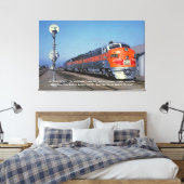 Westerne Stille Oceaan F7 Californië Zephyr 60 x 4 Canvas Afdruk (Insitu (Slaapkamer))