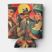 Westerne stripillustratie Blikjeskoeler (Voorkant)