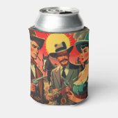 Westerne stripillustratie Blikjeskoeler (Blikje Achterkant)