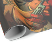 Westerne stripillustratie Cadeaupapier (Rol Hoek)