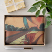  Westerne stripillustratie Tissuepapier (Geschenk)