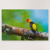 Westerne Tanager Super Challchallenge Bird Lover Legpuzzel (Horizontaal)