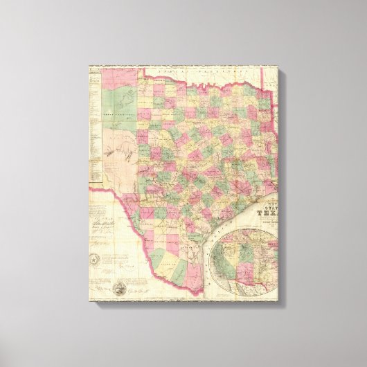Westerne Texas Canvas Afdruk (Voorkant)