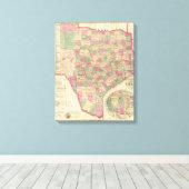 Westerne Texas Canvas Afdruk (Insitu (Houten vloer))